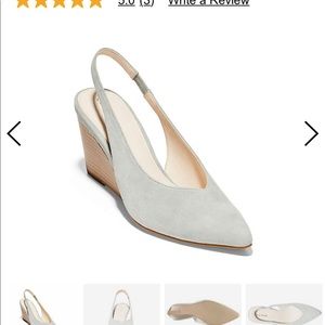 Cole haan suede sling backs nwt